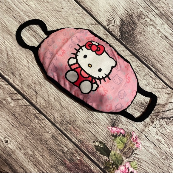 Hello Kitty 3-Ply Disposable Protective Face Mask Iconic Black The Crème Shop